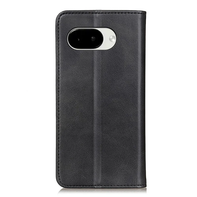 Custodia per Google Pixel 11a con Texture in Pelle di Mucca, Cover a Libro in Pelle Scamosciata con Portafoglio - Nero