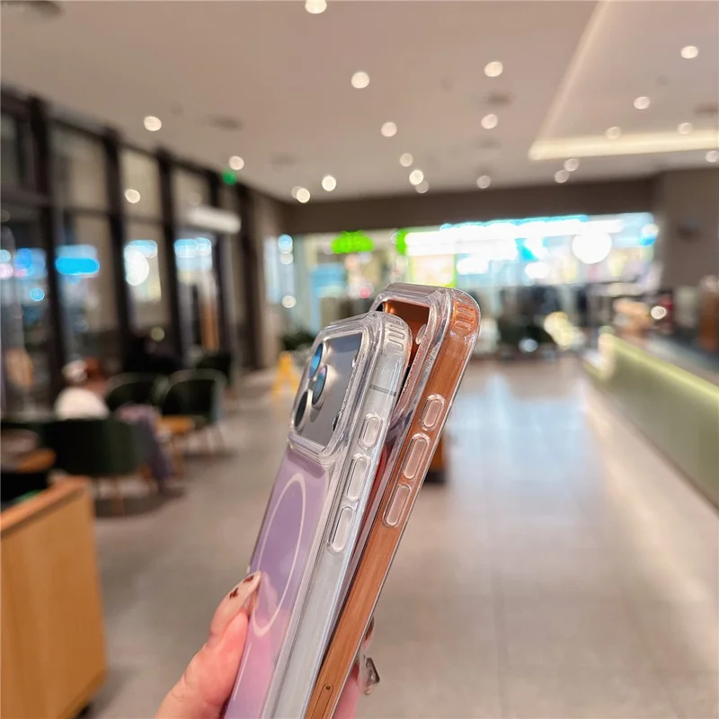 Til iPhone 18 Pro Max  /  17 Pro Max Case Kompatibel med MagSafe PC + TPU IMD Stødfast Telefonbeskyttelse - Orange
