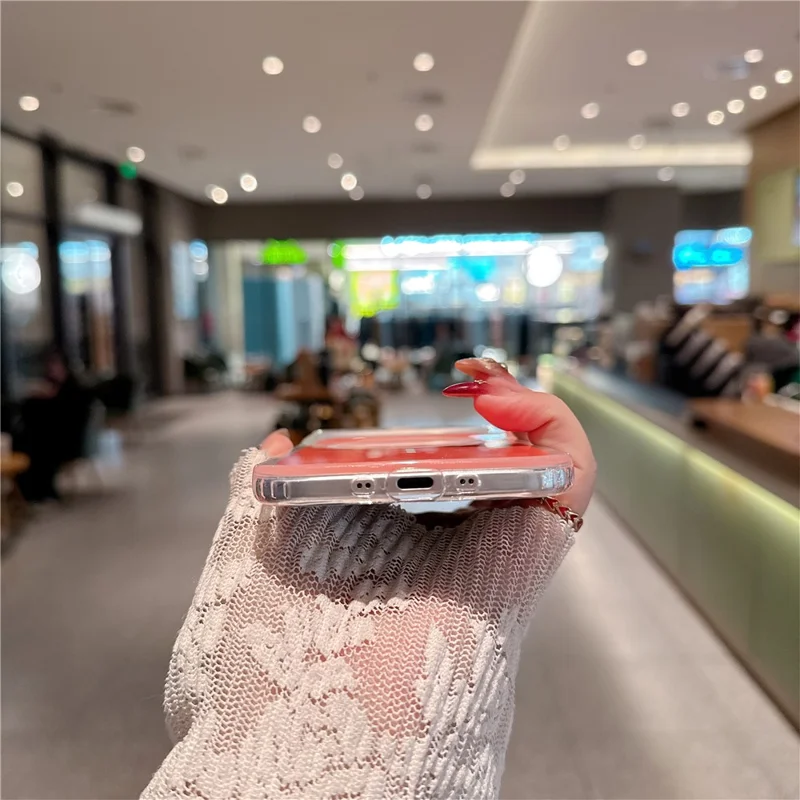 Für iPhone Air Hülle kompatibel mit MagSafe PC + TPU IMD stoßfeste Handyhülle - Orange