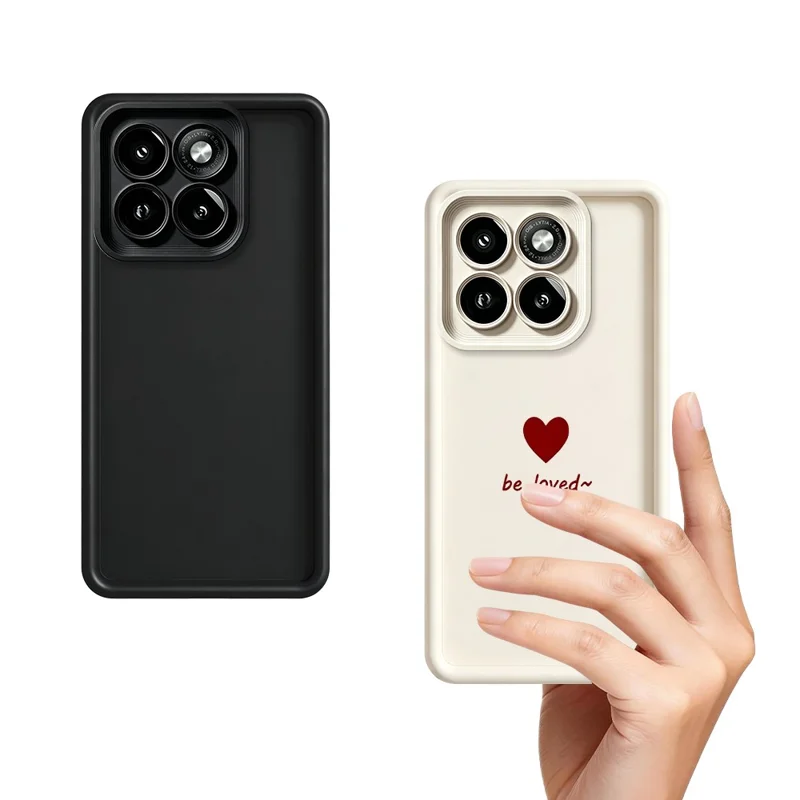 For Motorola Moto G86 5G TPU Case Be Loved Heart Pattern Rubberized Shockproof Phone Cover - White