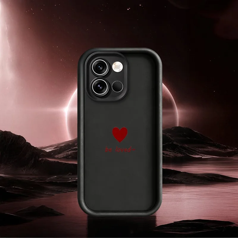 Coque TPU pour OnePlus Nord 6 5G, motif cœur avec inscription Be Loved, finition caoutchouteuse, protection antidérapante et antichoc - Blanc