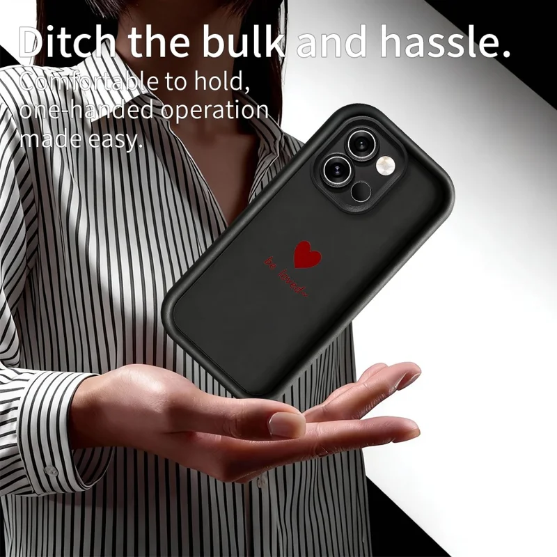 Coque TPU pour OnePlus Nord 6 5G, motif cœur avec inscription Be Loved, finition caoutchouteuse, protection antidérapante et antichoc - Blanc