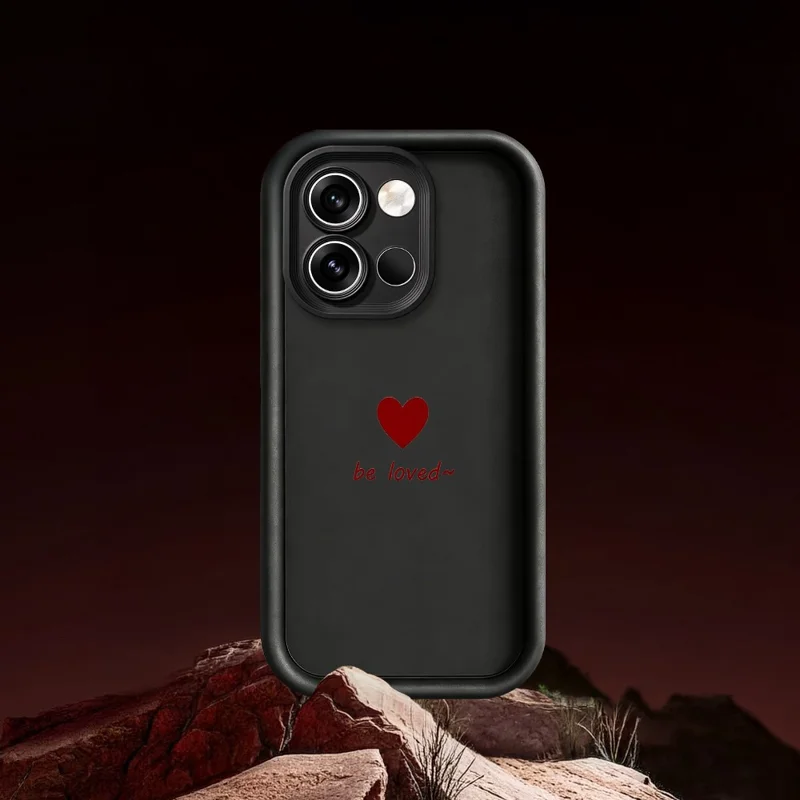 Coque TPU pour OnePlus Nord 6 5G, motif cœur avec inscription Be Loved, finition caoutchouteuse, protection antidérapante et antichoc - Blanc