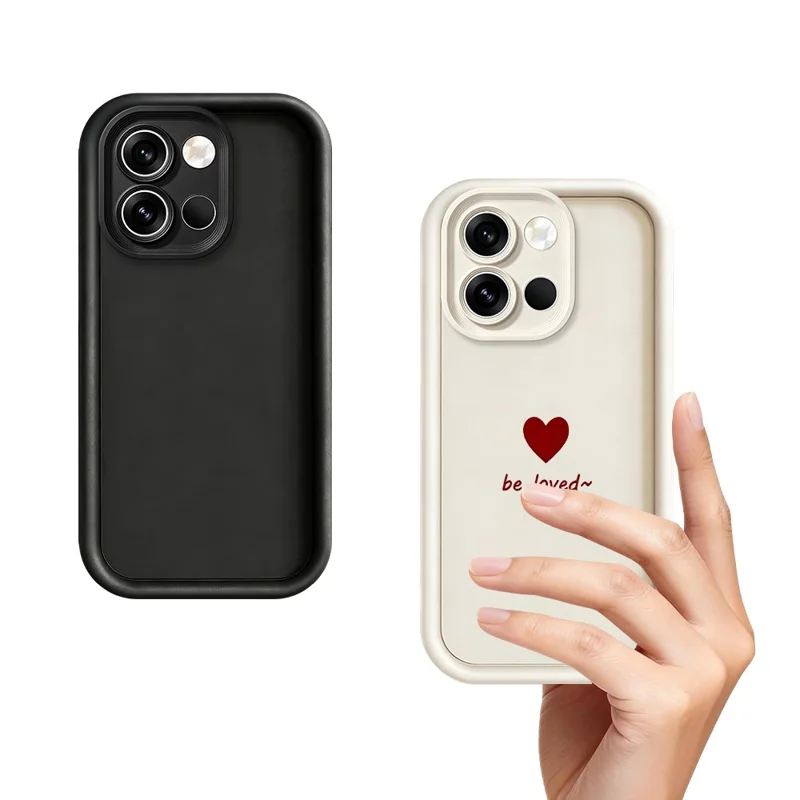 Coque TPU pour OnePlus Nord 6 5G, motif cœur avec inscription Be Loved, finition caoutchouteuse, protection antidérapante et antichoc - Blanc