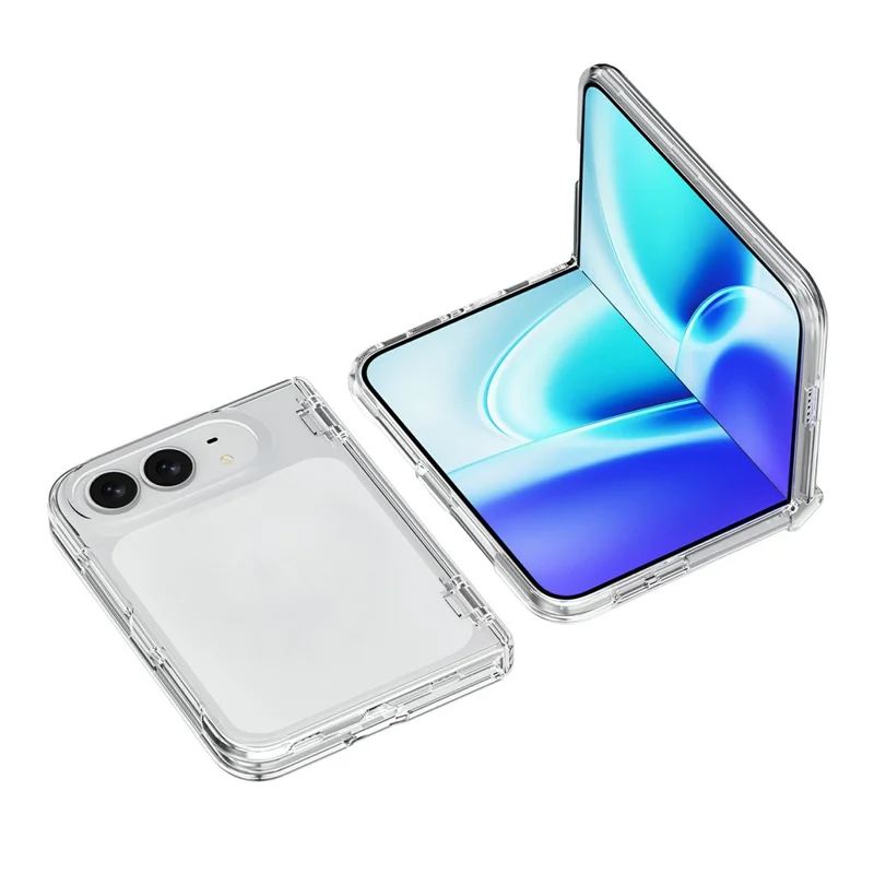 Etui na iPhone Fold PC + TPU, przeczyste ochronne etui na telefon - Przeczyste