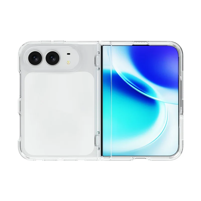 Etui na iPhone Fold PC + TPU, przeczyste ochronne etui na telefon - Przeczyste