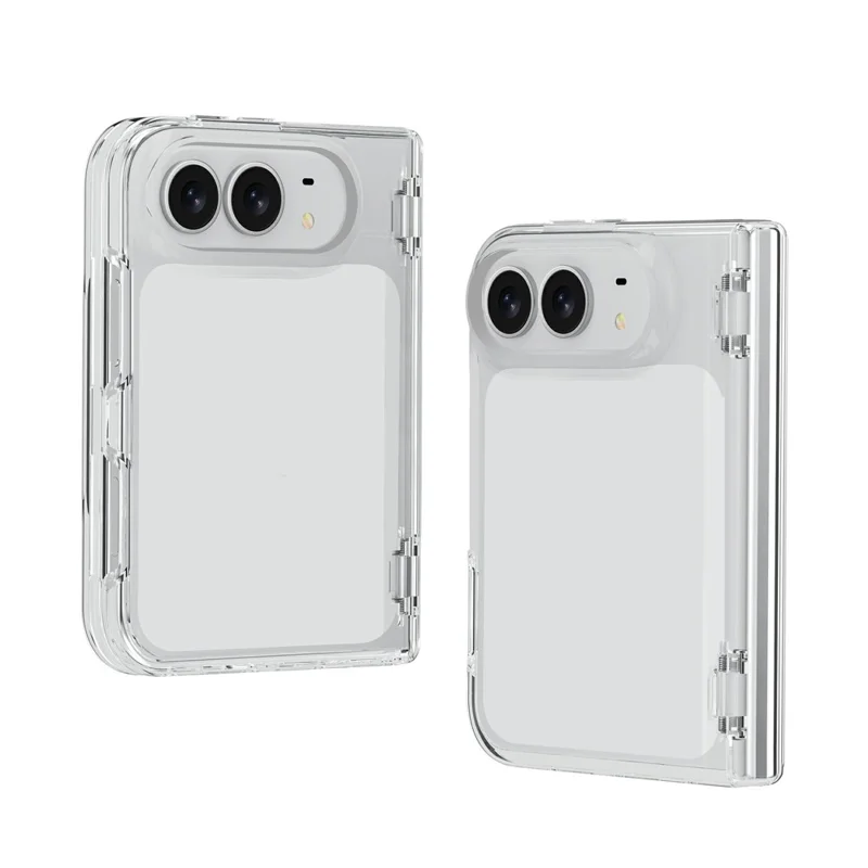 Etui na iPhone Fold PC + TPU, przeczyste ochronne etui na telefon - Przeczyste