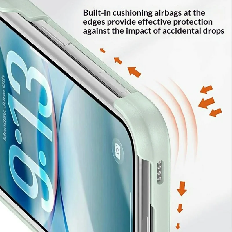 For iPhone Duo Magnetic Case Metal Rotating Ring Kickstand Shockproof PC Foldable Phone Cover - White