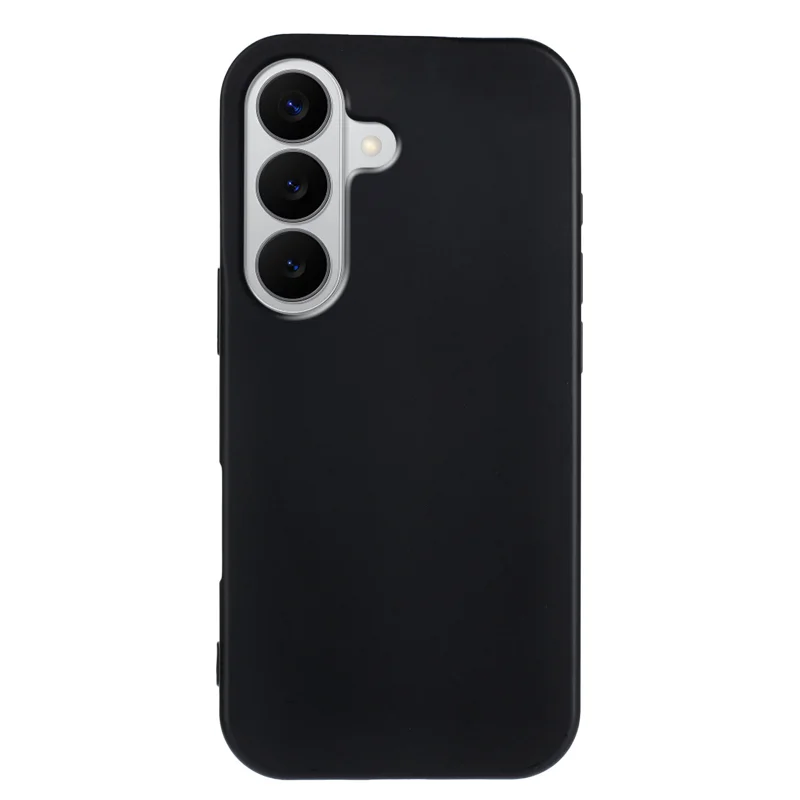 For Samsung Galaxy S27 TPU Case Soft Matte Anti-fingerprint Phone Back Cover - Black - 1