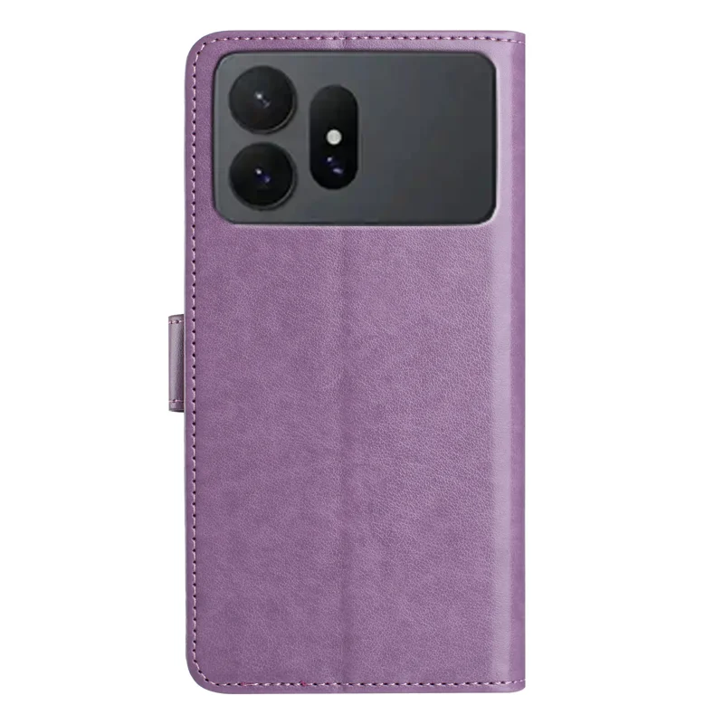For Samsung Galaxy S27 Pro Wallet Phone Case Stand PU Leather Folio Flip Cover with 8 Card Slot - Purple - 2