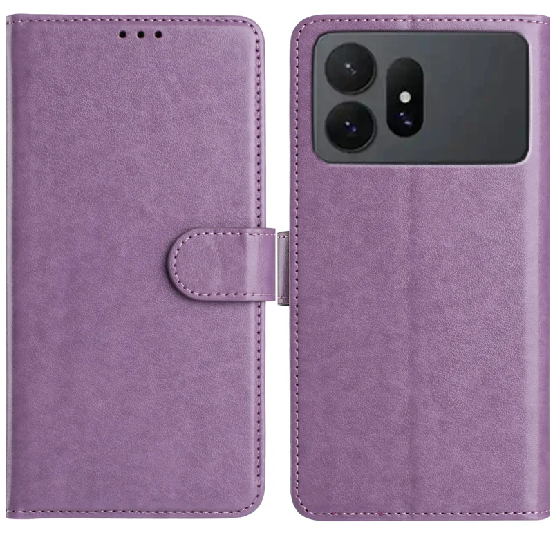 For Samsung Galaxy S27 Ultra Wallet Phone Case Stand PU Leather Folio Flip Cover with 8 Card Slot - Purple - 3
