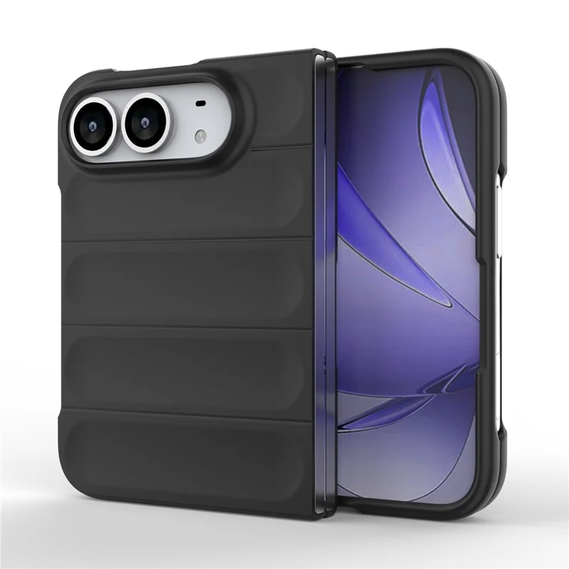Etui na iPhone Fold, odporno na upadki, miękkie z TPU, wytrzymała tylna obudowa - Czarny
