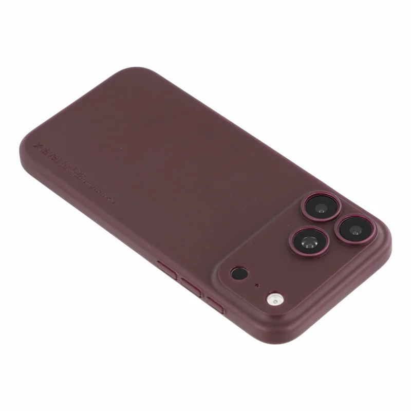 X-LEVEL for iPhone 18 Pro Max / 17 Pro Max Case Hard PP Matte Phone Cover 0.18mm Ultra-Thin - Cherry Red