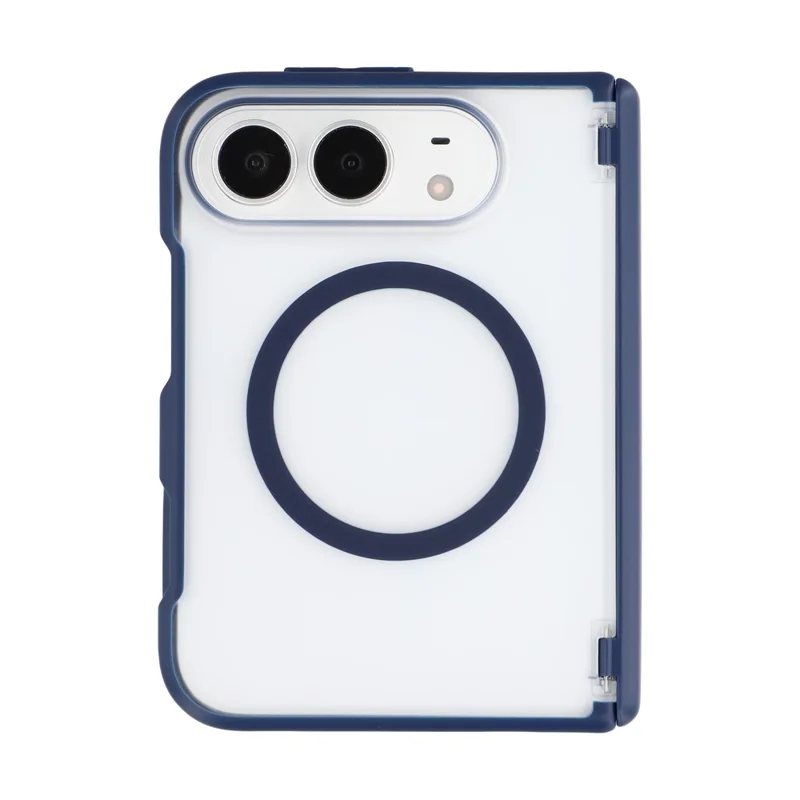 JAUCASE for iPhone Duo Magnetic Case Matte Texture Anti-slip PC + TPU Phone Protective Cover - Blue