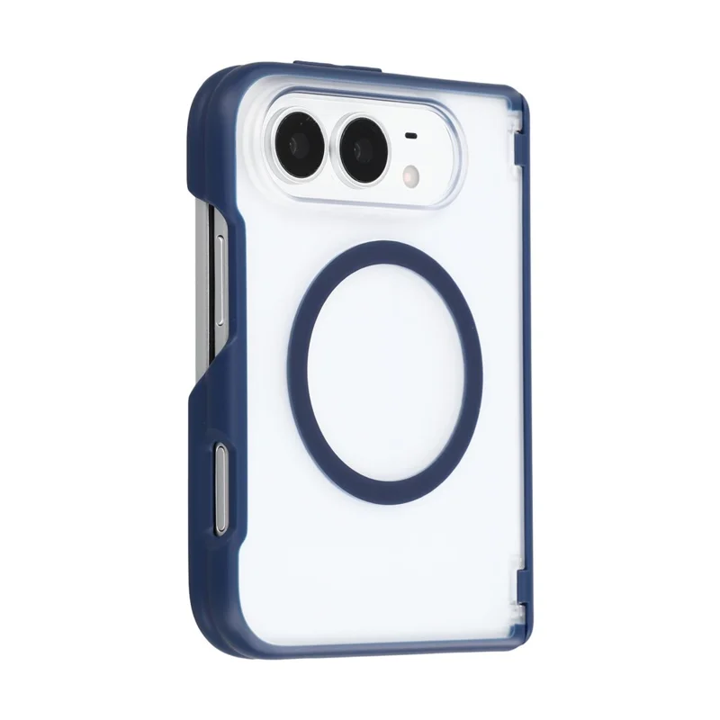 JAUCASE for iPhone Duo Magnetic Case Matte Texture Anti-slip PC + TPU Phone Protective Cover - Blue