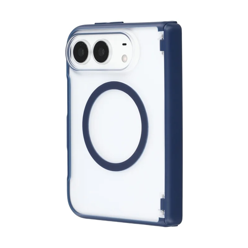 JAUCASE for iPhone Duo Magnetic Case Matte Texture Anti-slip PC + TPU Phone Protective Cover - Blue
