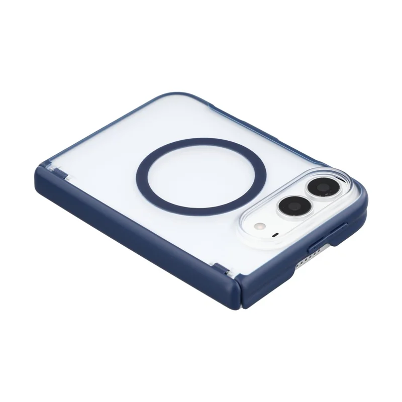 JAUCASE for iPhone Duo Magnetic Case Matte Texture Anti-slip PC + TPU Phone Protective Cover - Blue