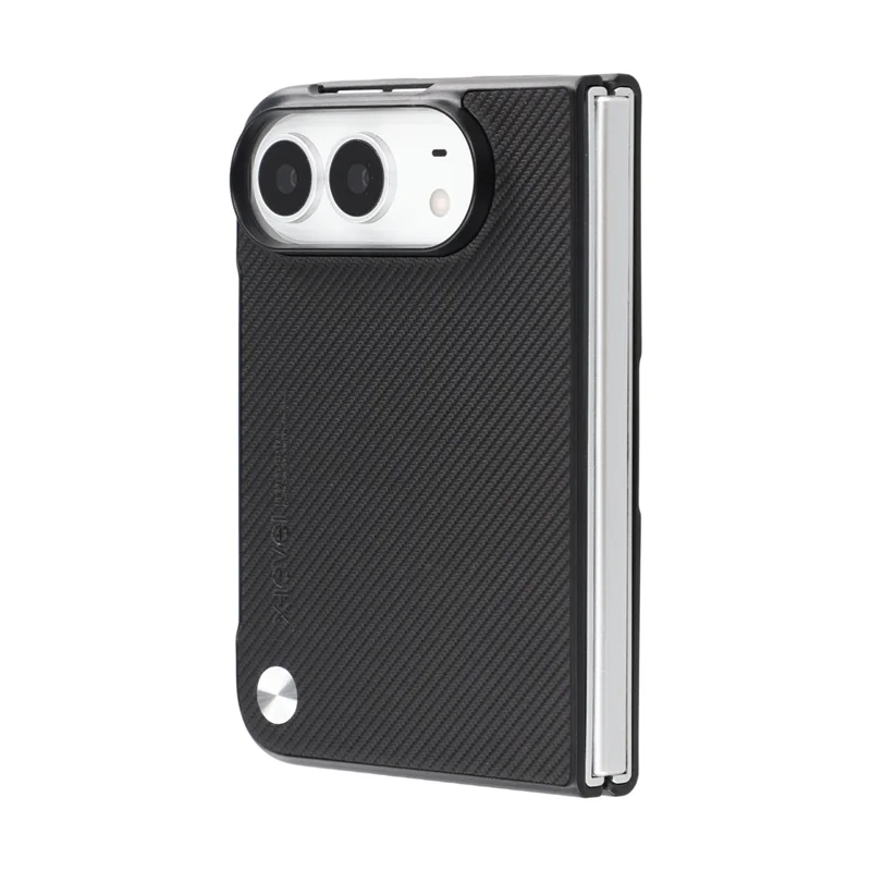 X-LEVEL for iPhone Duo Case Carbon Fiber Texture PU Leather + PC Phone Cover - Black