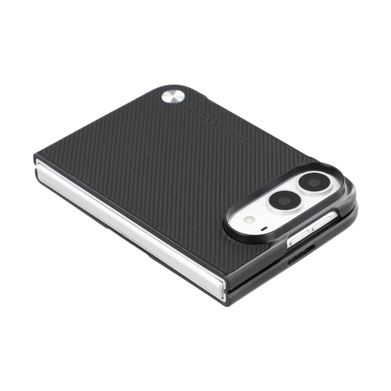X-LEVEL for iPhone Duo Case Carbon Fiber Texture PU Leather + PC Phone Cover - Black