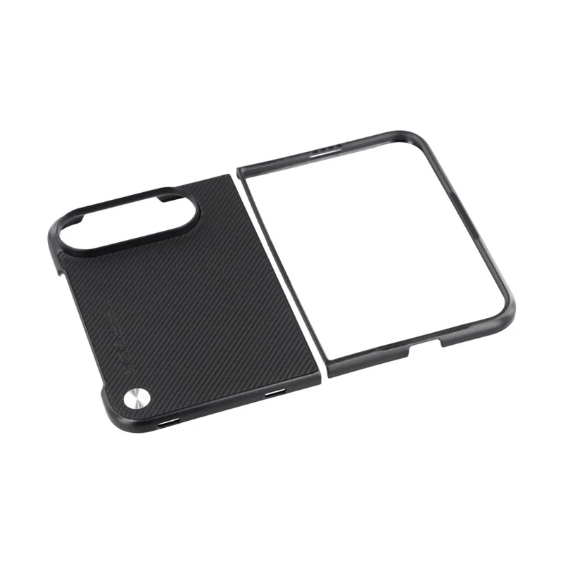 X-LEVEL for iPhone Duo Case Carbon Fiber Texture PU Leather + PC Phone Cover - Black