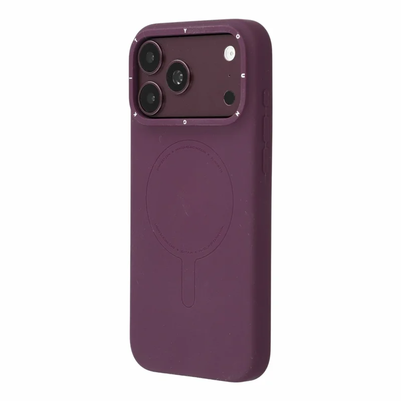 YOUNGKIT Morandi-serie til iPhone 18 Pro / 17 Pro Magnetisk hylster i flydende silikone og PC - Kirsebær rød