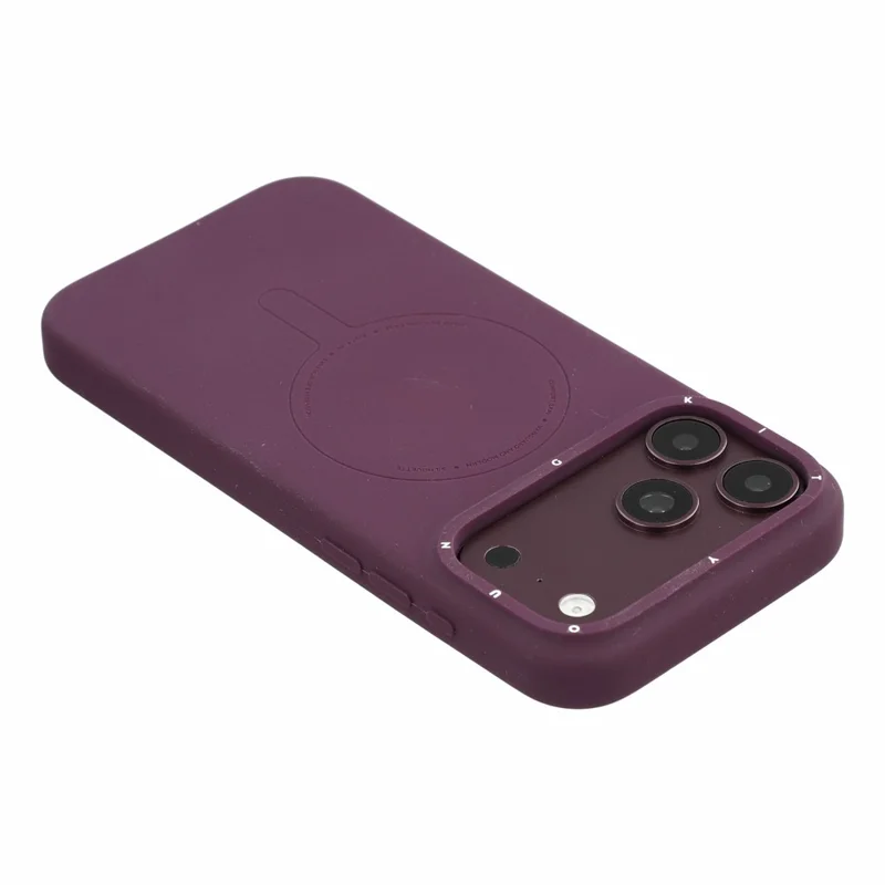 YOUNGKIT Morandi-serie til iPhone 18 Pro / 17 Pro Magnetisk hylster i flydende silikone og PC - Kirsebær rød