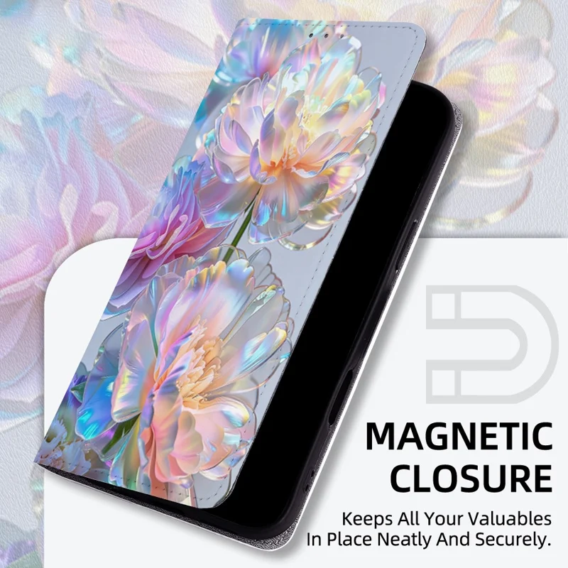 For Samsung Galaxy A27 5G Case Pattern Printed Magnetic Closure PU Leather Wallet Phone Cover - QMHD0003