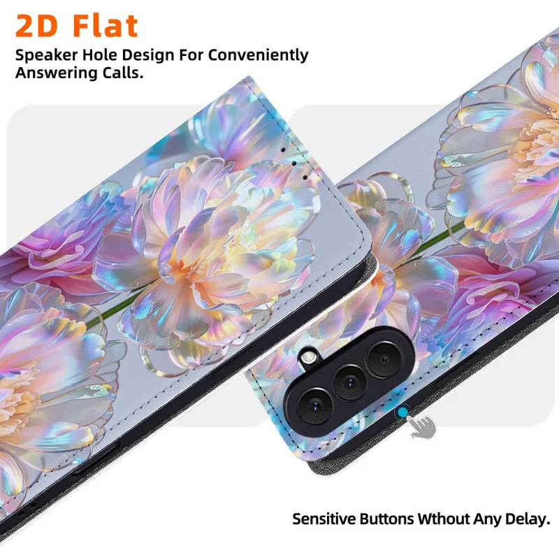 For Samsung Galaxy A27 5G Case Pattern Printed Magnetic Closure PU Leather Wallet Phone Cover - QMHD0003