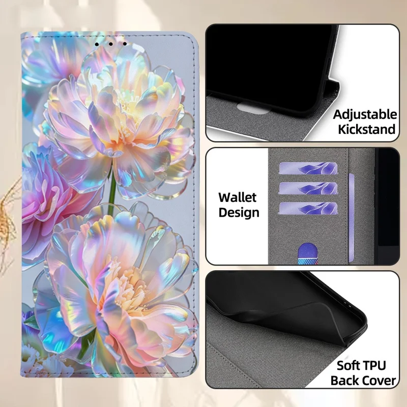 For Samsung Galaxy A27 5G Case Pattern Printed Magnetic Closure PU Leather Wallet Phone Cover - QMHD0003