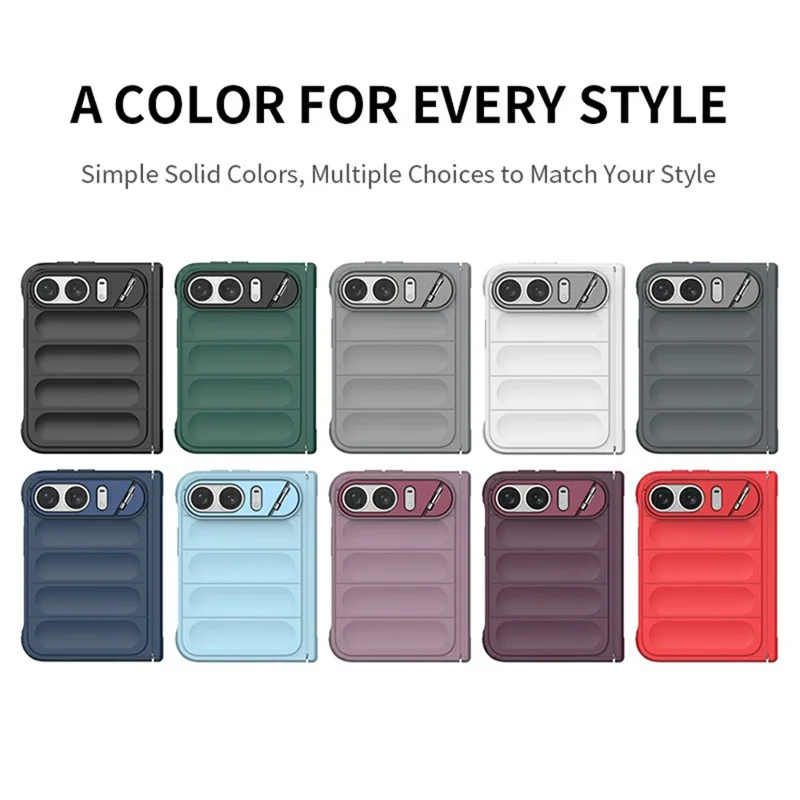 Etui na iPhone Fold z ukrytym uchwytem kickstand, magnesem i ochroną TPU + PC - Czarny