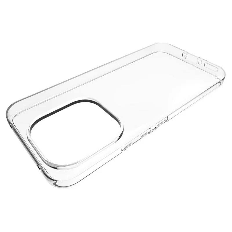 For vivo V80 Lite 5G Case Watermark Resistant TPU Phone Back Cover - Transparent