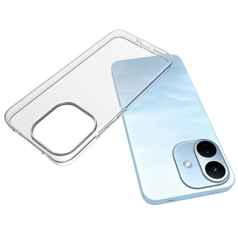 For Xiaomi Redmi Note 17 Pro 5G Case Watermark Resistant TPU Phone Back Cover - Transparent