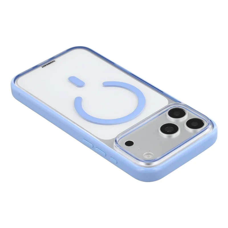 YOUNGKIT for iPhone 18 Pro Max / 17 Pro Max Clear Case Compatible with MagSafe Shockproof TPU PC Phone Back Cover - Baby Blue