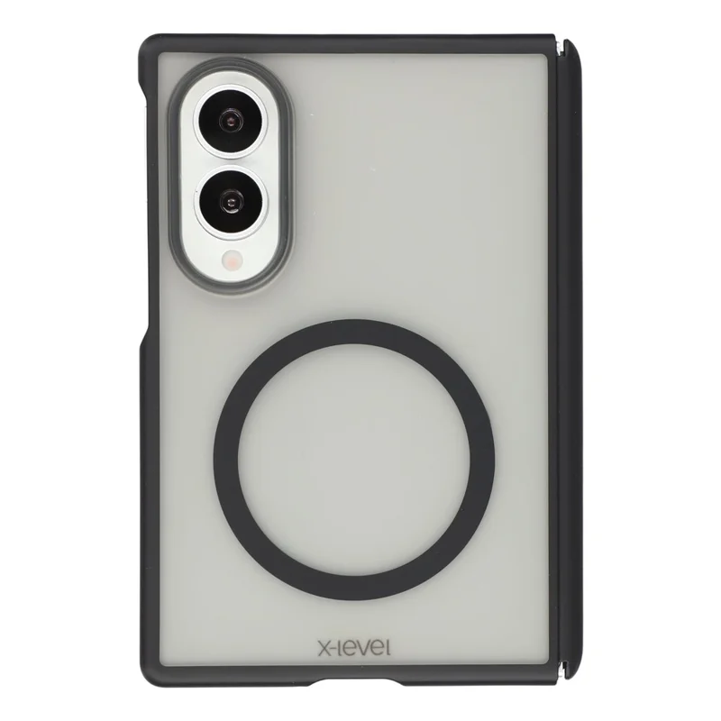 X-LEVEL per Samsung Galaxy Z Fold8 Custodia Magnetica con Protezione Cerniera in PC + TPU per Telefono Piegevole - Nero Trasparente