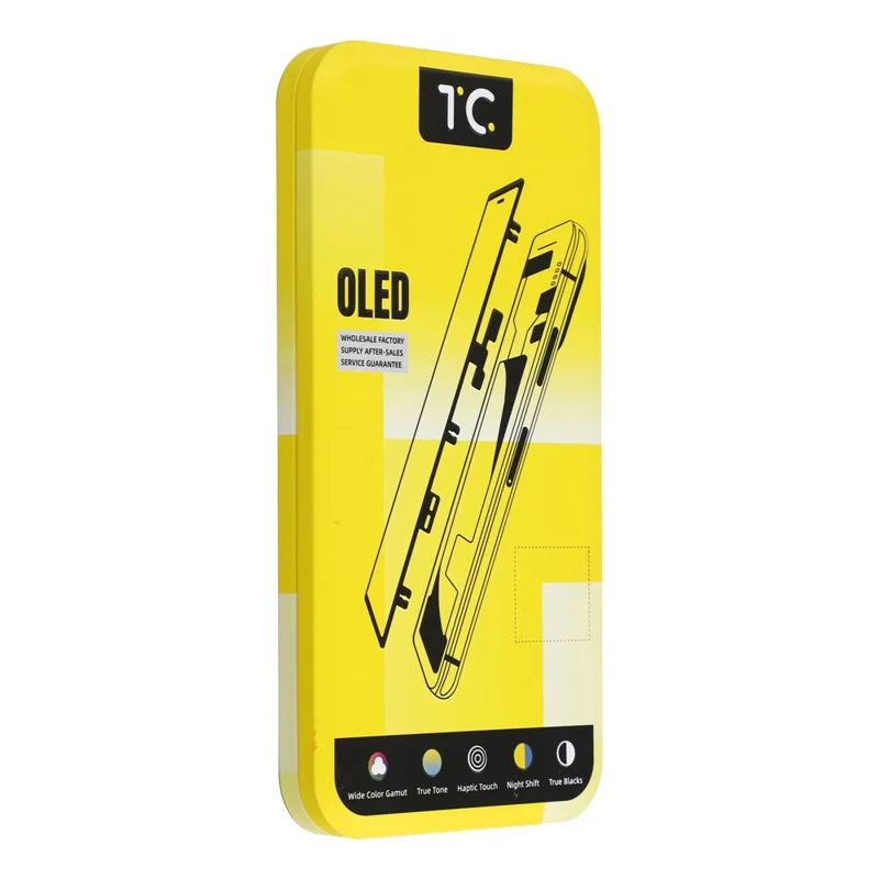 For iPhone 15 Pro Grade C TC Hard OLED Screen and Digitizer Assembly Replacement Part (without Logo)