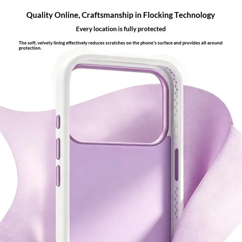 COCOBIT For iPhone 17 Pro Magnetic Case Shockproof Silicone Phone Cover - Purple