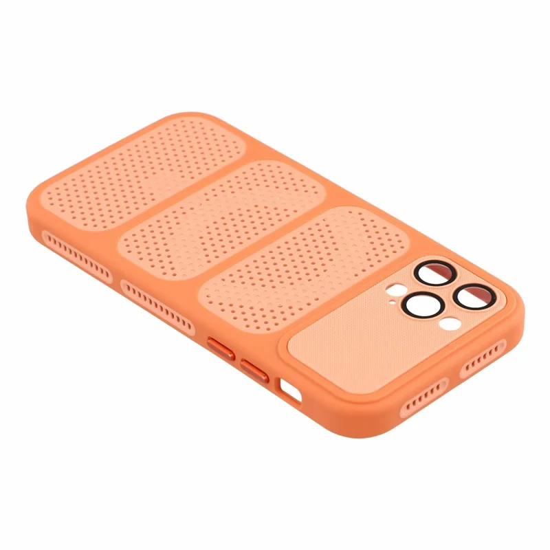 Für iPhone 12 Pro Hülle kompatibel mit MagSafe Dreifach belüftete Kühlung PC+TPU Handyhülle - Orange