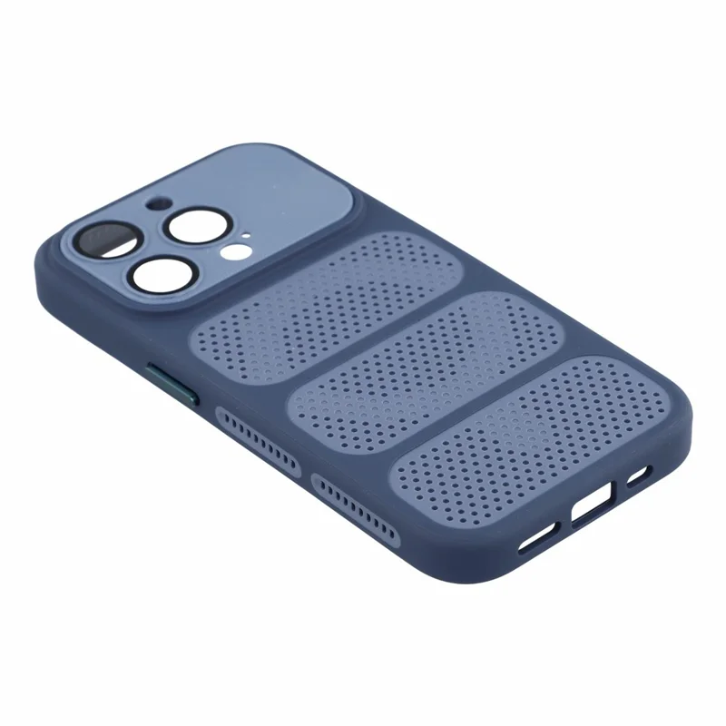 For iPhone 15 Pro Case Compatible with MagSafe Triple Vented Cooling PC+TPU Phone Cover - Blue