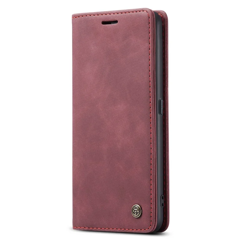CASEME 013 Series for Oppo A96 5G / Reno7 Z 5G (Global Version)//Reno7 Lite 5G (Global Version) / Reno8 Lite 5G (Global Version) / F21 Pro 5G (Global Version) / Reno8 Z 5G (Global Version) Leather Wallet Phone Stand Case - Red
