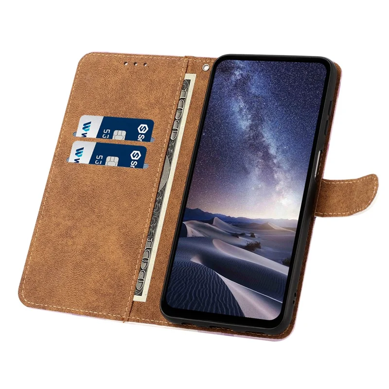 Wallet Case For Xiaomi Redmi Note 17 Pro Max 5G  /  17 Pro+ 5G  /  17 Pro 5G Pattern Printed Flip Stand PU Leather Phone Cover with Wrist Strap - Flowering Tree