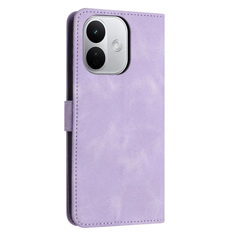 Leather Case For Xiaomi Redmi Note 17 Pro Max 5G  /  17 Pro+ 5G  /  17 Pro 5G Solid Color Wallet Protective Phone Cover - Purple