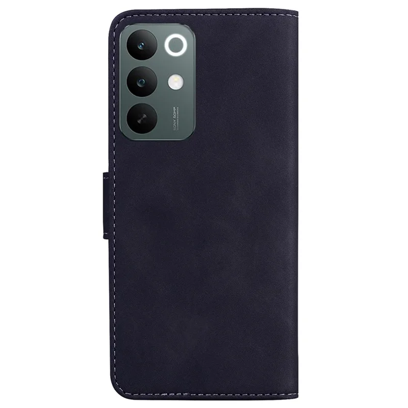 Leather Case For OnePlus N6x 4G  /  Realme C100 5G  /  C85 5G  /  C83 5G Solid Color Wallet Phone Cover - Black
