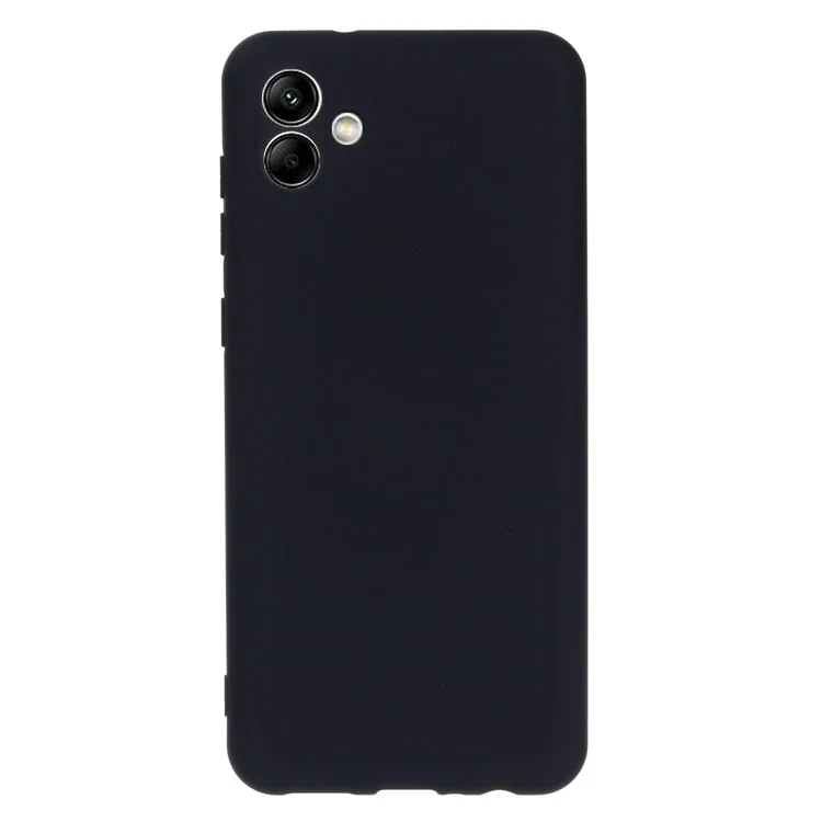 Для Samsung Galaxy A04e 4G / F04 4G / M04 4G Мягкий силиконовый чехол для телефона Противоударная защитная задняя крышка со шнурком - Черный