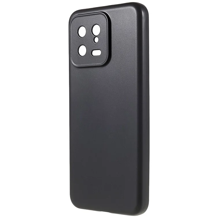 Для Xiaomi 13 5G Черный Сотовый Телефон Обложка Глянцевая Гибкая Тпу Корпус Против Сцена.