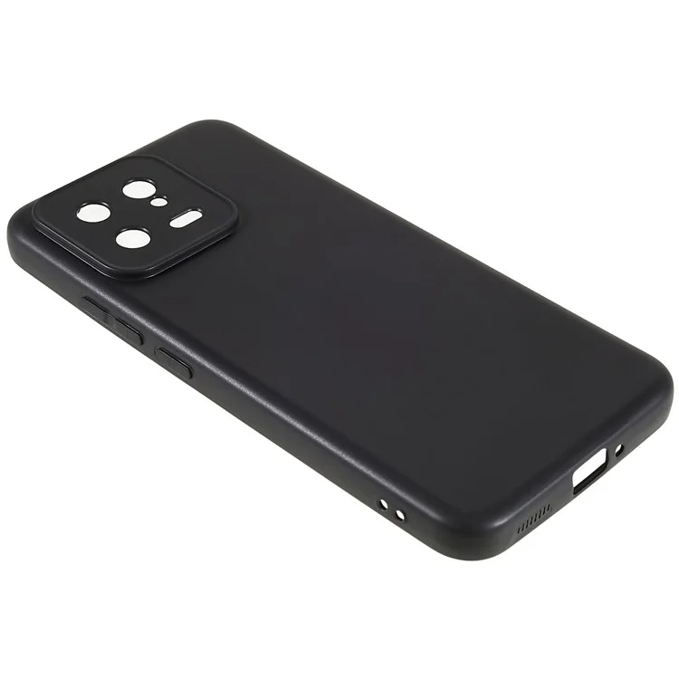 Для Xiaomi 13 5G Черный Сотовый Телефон Обложка Глянцевая Гибкая Тпу Корпус Против Сцена.
