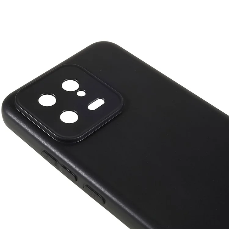 Для Xiaomi 13 5G Черный Сотовый Телефон Обложка Глянцевая Гибкая Тпу Корпус Против Сцена.