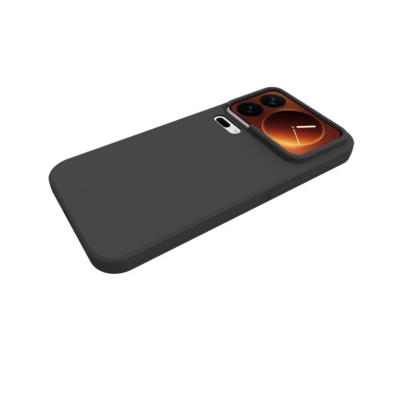 For Xiaomi 18 Pro Max Case Matte Finish Soft TPU Phone Cover - Black