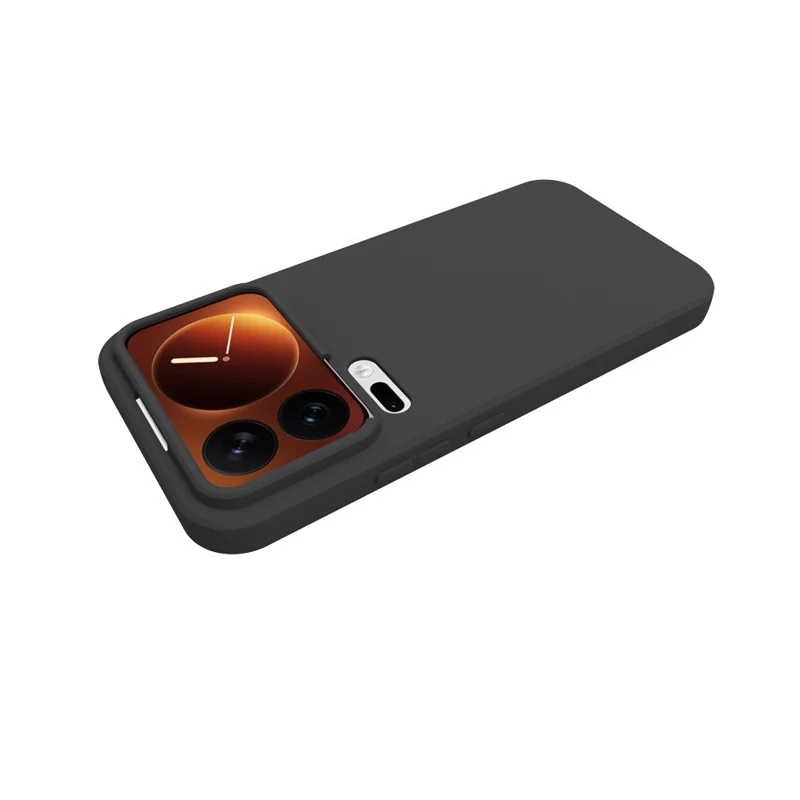 For Xiaomi 18 Pro Max Case Matte Finish Soft TPU Phone Cover - Black