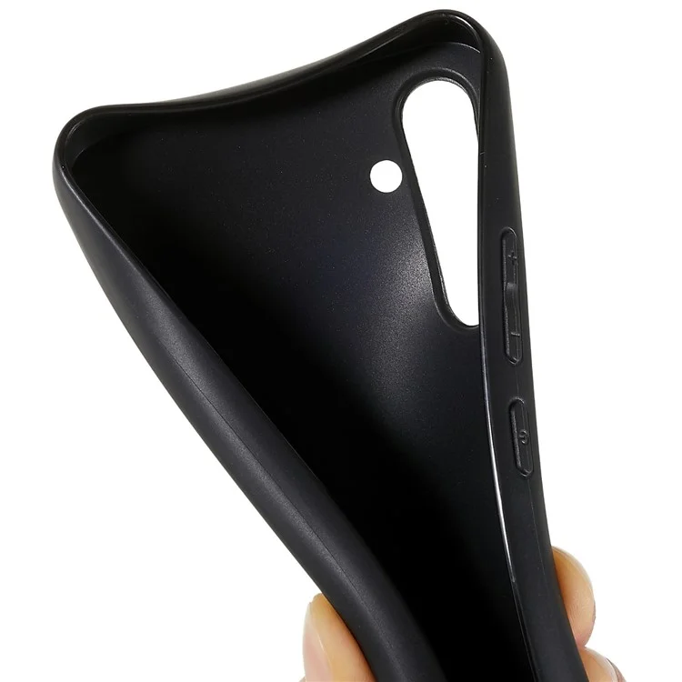 Für Samsung Galaxy A34 5G Fallschutz-Handy-Cover Glänzende flexible TPU-Hülle Anti-Kratzer-Schale