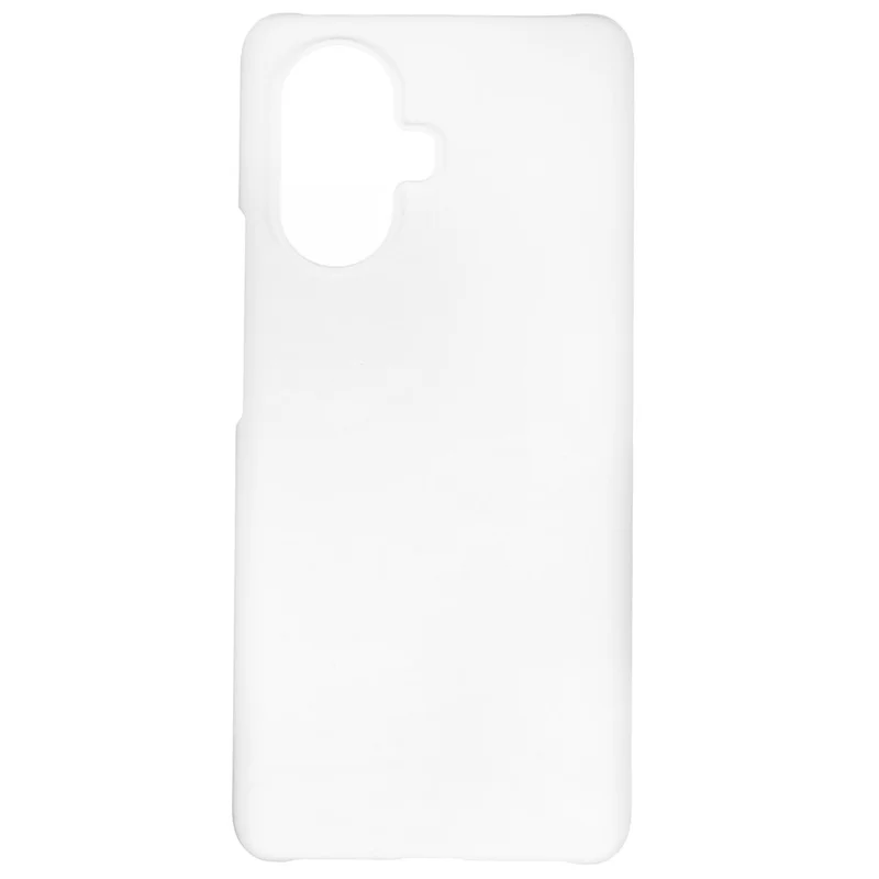 For Realme 10 Pro+ 5G Shockproof Plastic Rubberized Matte Hard Phone Case Cellphone Back Cover - White